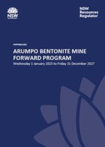 Arumpo Bentonite Mine Forward Program