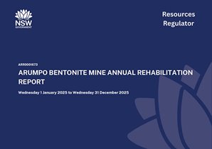 Arumpo Bentonite Mine Annual Rehabilitation Report